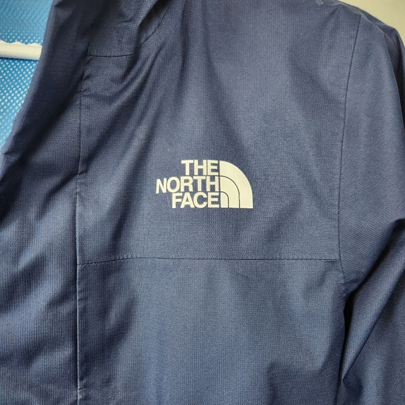The North Face Kids' Hardshell Blue Rain Ski Jacket Size 7-8 - Picture 4 of 14